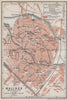 MALINES MECHELEN MECHLIN antique town city plan. Belgium carte 1910 old map
