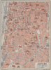 ANTWERP ANTWERPEN ANVERS antique town centre. City plan. Belgium carte 1910 map