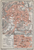 LEUVEN LOUVAIN LÖWEN antique town city plan. Belgium carte. BAEDEKER 1910 map