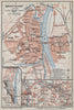 MAASTRICHT town city plan & environs. Heugem Maestricht. Netherlands 1910 map