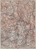 THE GRAND-DUCHY OF LUXEMBURG LUXEMBOURG topo-map carte. BAEDEKER 1910 old
