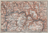 SAUER/Sûre RIVER VALLEY. ECHTERNACH Environs. Luxembourg/Germany carte 1910 map
