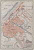 SCHEVENINGEN town city stadsplan. Den Haag The Hague. Netherlands 1910 old map