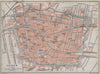 LEIDEN LEYDEN antique town city stadsplan. Netherlands kaart. BAEDEKER 1910 map