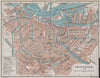 AMSTERDAM antique town city stadsplan. Netherlands kaart. BAEDEKER 1910 map