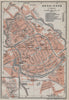 GRONINGEN antique town city stadsplan. Netherlands kaart. BAEDEKER 1910 map