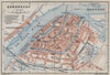 DORDRECHT antique town city stadsplan. Netherlands kaart. BAEDEKER 1910 map