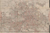 BERLIN STRAßENBAHNNETZ. Tramway network. town city stadtplan karte 1910 map