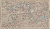 BERLIN INNERE STADT STRAßENBAHNNETZ. Tramway network city centre plan 1910 map