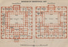 MARTIN-GROPIUS-BAU Berlin Kunstgewerbemuseum Decorative Arts plan 1910 old map