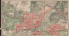 POTSDAM town city stadtplan & environs/umgebung. Nowawes. Brandenburg 1910 map