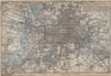 BERLIN & environs umgebung. Spandau Rixdorf Lichtenberg Zehlendorf 1923 map