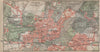 POTSDAM town city stadtplan & environs/umgebung. Nowawes. Brandenburg 1923 map