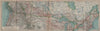 Canada/United States transcontinental railroads. Indian reservations 1922 map