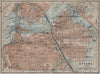 OTTAWA town city plan. Ontario, Canada. BAEDEKER 1922 old antique map chart