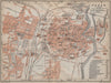 POSEN POZNAN antique town city plan miasta. Poznań. Poland mapa 1913 old