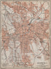LEIPZIG antique town city stadtplan I. Saxony karte. BAEDEKER 1913 old map