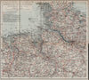 NORDWEST-DEUTSCHLAND. NW Germany. Niedersachsen Schleswig-Holstein 1913 map