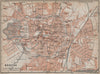 MÜNSTER antique town city stadtplan. Northrhine-Westfalia karte 1913 old map