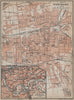 DORTMUND town city stadtplan & Hohensyburg. Northrhine-Westfalia karte 1913 map