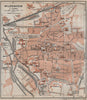 HILDESHEIM antique town city stadtplan. Lower Saxony karte. BAEDEKER 1913 map