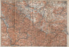 THÜRINGER WALD. Thuringian Forest. Gotha Eisenach Erfurt Weimar karte 1913 map