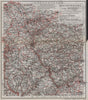 RHEINPROVINZ & NASSAU. Rheinland-Pfalz Nordrhein-Westfalen Hessen Ruhr 1913 map