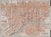 FRANKFURT AM MAIN antique town city stadtplan. Hessen karte. BAEDEKER 1913 map