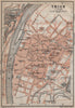 TRIER antique town city stadtplan. Rhineland-Palatinate karte 1913 old map