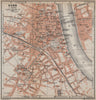 BONN antique town city stadtplan. Northrhine-Westfalia karte. BAEDEKER 1913 map