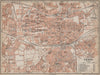 ESSEN antique town city stadtplan. Northrhine-Westfalia karte 1913 old map