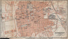 DARMSTADT antique town city stadtplan. Hessen karte. BAEDEKER 1913 old map