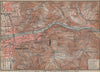 HEIDELBERG environs. Ziegelhausen Königstuhl. Baden-Württemberg karte 1913 map