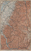 NORD-SCHWARZWALD/BLACK FOREST North.Freudenstadt Baden-Baden Offenburg 1913 map