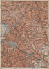 SÜD-SCHWARZWALD. BLACK FOREST South. Freiburg Emmendingen Titisee 1913 old map
