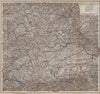 SE GERMANY. SÜDOST-DEUTSCHLAND. Bavaria Bayern Württemberg Franken 1913 map