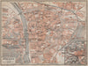 WÜRZBURG town city stadtplan & umgebung/environs. Wurzburg. Bavaria 1913 map