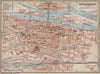 REGENSBURG town city stadtplan. Bavaria. Ratisbon. Stadtamhof karte 1913 map