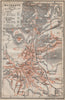 BAYREUTH antique town city stadtplan. Bavaria. St Georgen karte 1913 old map