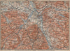 SALZBURG environs. Berchtesgaden Faistenau Seekirchen Reichenhall 1913 old map