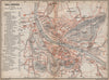 SALZBURG antique town city plan stadtplan. Austria Österreich karte 1899 map