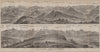 PANORAMA VOM GAISBERG. Salzburg. Salzach valley. Austria Österreich 1899 map