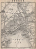 GMUNDEN antique town city plan stadtplan. Austria Österreich karte 1899 map