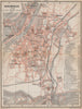INNSBRUCK antique town city plan stadtplan. Austria Österreich karte 1899 map