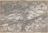 INNSBRUCK ENVIRONS Umgebung. Thaur Gotzens Igls. Austria Österreich 1899 map