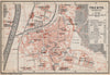 TRENTO (TRIENT) town city plan piano urbanistico. Italy Italia mappa 1899