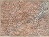 SEMMERING & MARIAZELL environs. Mürztal Styria Baden bei Wien Austria 1899 map