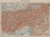 EASTERN ALPS. South Bavaria Bayern Austria Slovenia Tirol Wien München 1911 map