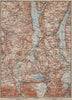 STARNBERGERSEE & AMMERSEE. Weilheim Schongau Murnau Starnberg karte 1911 map