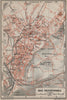 BAD REICHENHALL town city plan. Oberbayern Bavaria Germany Deutschland 1911 map
